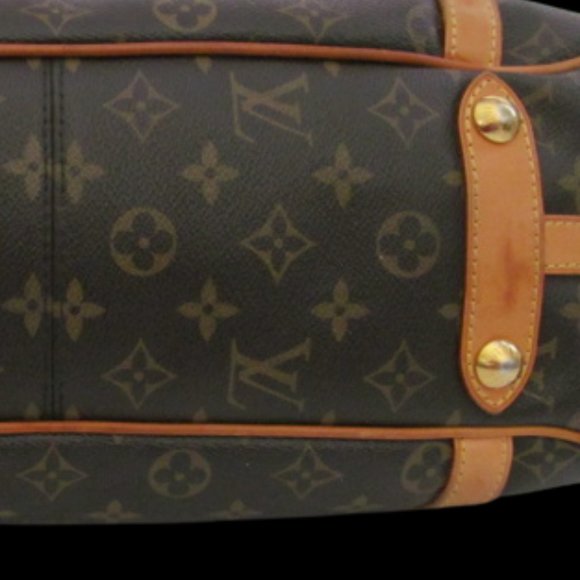 LOUIS VUITTON STRESA MONOGRAM + VACHETTA LEATHER DISCONTINUED LV HANDBAG - Picture 11 of 15